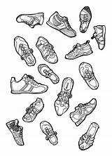 Sapatos Desenho Tudodesenhos sketch template