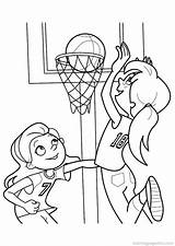 Basketball Coloring Pages Basketbal Kids Player Nba Drawing Coloringpagesfun Para Sport Printable Sports Colouring Girl Colorir Pintar Drawings Basket Guardado sketch template