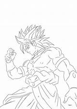 Broly Ssj Coloring Pages sketch template