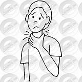 Throat Hurts Outline Clipart Watermark Register Remove Login sketch template