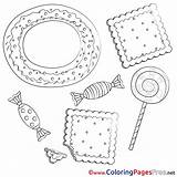 Sweets Coloring Pages Kids Title Coloringpagesfree Sheet sketch template