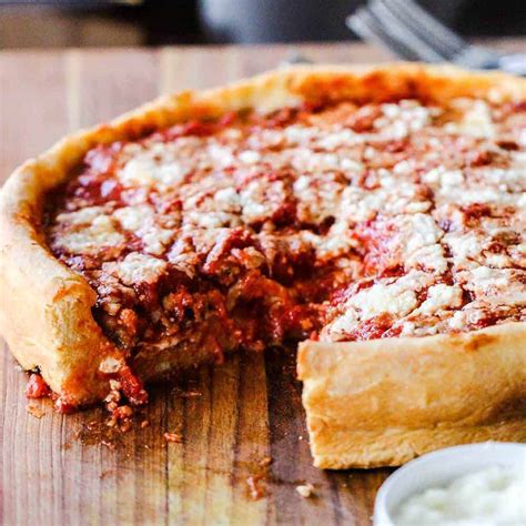 chicago style deep dish pizza   feed  loon