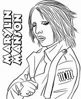 Manson Marylin Kolorowanka Kolorowanki Wydrukuj Kolorowankę sketch template