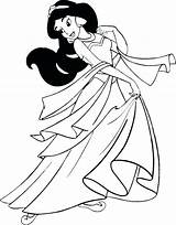Pages Jasmine Coloring Disney Getdrawings Sultan sketch template