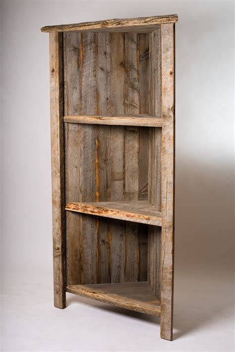 maximizing space   reclaimed wood corner cabinet home cabinets
