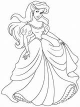 Coloring Princess Pages Ariel Sheets Girls Popular sketch template