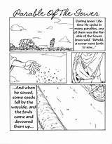 Parable Sower Wayside Parables Colorluna sketch template
