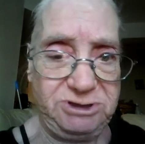 puzzled grandma doesn t realize that she s shooting a video of herself