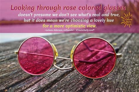 looking through rose colored glasses icreatedaily