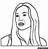 Demi Coloring Pages Moore Actress Famous Template sketch template