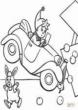 Coloring Crash Pages Noddy Car Kids Bandicoot Crashes Coloriage Color Kleurplaatjes Drawing sketch template