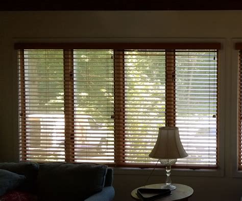 install    saybrook area  faux wood blinds  large casement windows faux