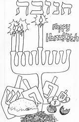 Coloring Hanukkah Essentials Menorah Scribblefun sketch template