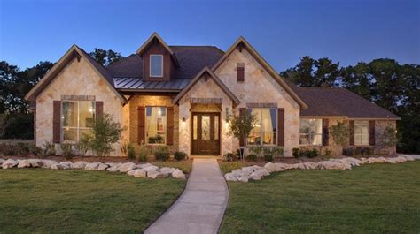 stone  brick single story texas homes aol image search results stone house plans hill