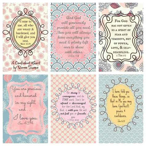encouragement cards   purse  scripture  printable
