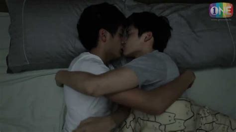 Old on young gay kissing