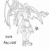 Kayn Arclight sketch template