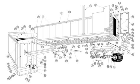 trailer parts diagram wiring diagram  schematics