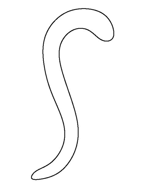 Printable Cat Tail Template