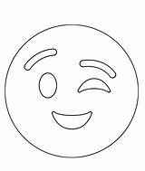 Winking Emojis Wink Coloringpagesonly Single Scribblefun Unicorn sketch template