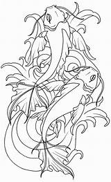 Koi Fish Tattoo Coloring Pages Drawing Japanese Tattoos Adult Dessin Drawings Metacharis Colouring Deviantart Coloriage Designs Book Color Sketches Books sketch template