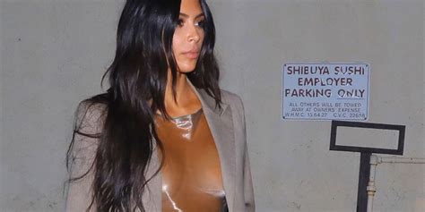 Kim Kardashian S Latest See Through Outfit Is Plastic And