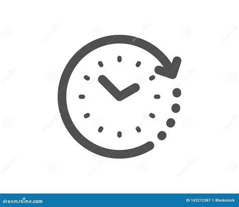 time change icon clock sign  vector stock vector illustration  arrow icon