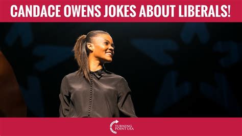 candace owens tells hilarious joke about liberals youtube