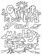 Coloring Psalm Pages Psalms Kids Great Awana Bible Color Sheets Lord Sparks Printable Colouring Verse Sunday School Power Mighty Print sketch template