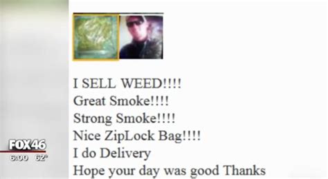 smh man arrested after posting an ad for weed on craigslist showing a picture of his stash and