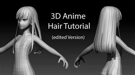 3d anime hair modelling tutorial blender commented version youtube