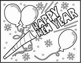 Coloring Pages Year Happy Years Printable Popular Print sketch template