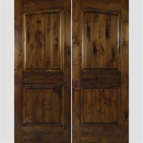 krosswood doors      rustic knotty alder common arch