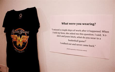 art exhibit powerfully answers the question what were you wearing