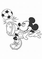 Mickey Mouse Soccer Coloring Pages Playing Momjunction Cool Printable Categories Choose Board sketch template
