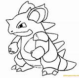 Pages Pokemon Nidoqueen Coloring Color Coloringpagesonly sketch template