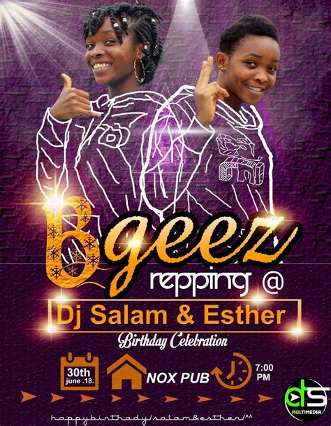 B Geez Repping Live Dj Salam And Esther S Birthday B Geez Official Websit