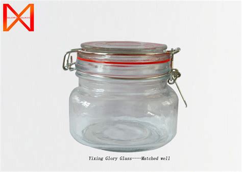 Customized Decorative Glass Jars Glass Kitchen Canisters