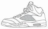 Jordan Coloring Air Shoes Pages Drawing Lebron Shoe James Template Printable Sketch Tennis Nike Force Michael Retro Low Jordans Blank sketch template