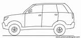 Suv Car sketch template