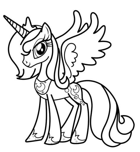princess celestia coloring pages  printable coloring pages  kids