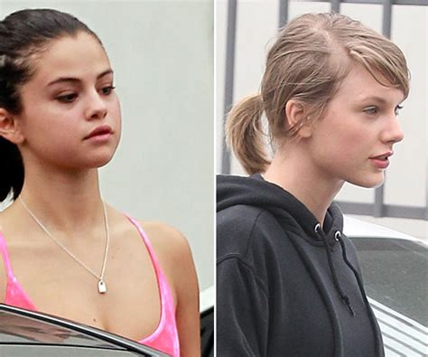[pics] taylor swift and selena gomez gym date — no makeup and beautiful