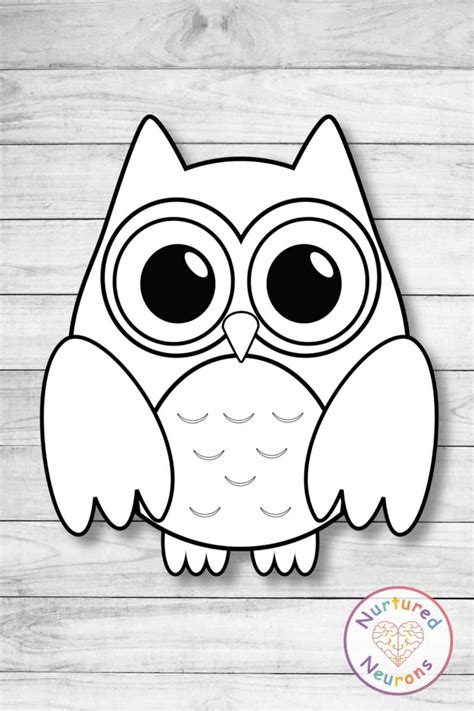 printable owl template  kids
