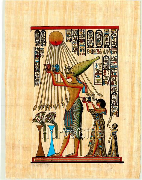 Rare Genuine Hand Painted Authentic Egyptian Papyrus