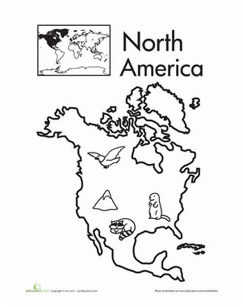 north america coloring   designlooter