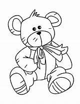 Bear Baby Teddy Coloring Pages Getcolorings Printable Heart Color sketch template