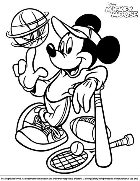 disney hockey coloring pages
