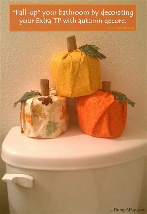 fun diy craft ideas for fall with images fall bathroom decor fall