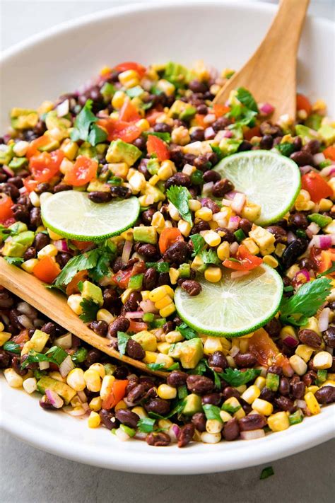 black bean corn salad quick easy recipe  simple veganista