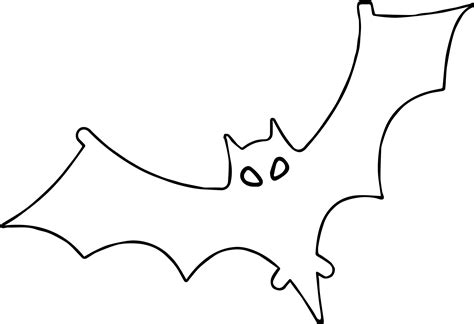 outline bat coloring page wecoloringpagecom